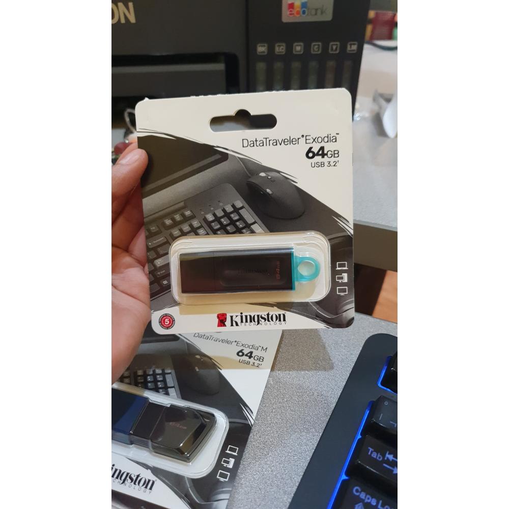USB 64 GB 3.2 COLOR AZUL CON NEGRO