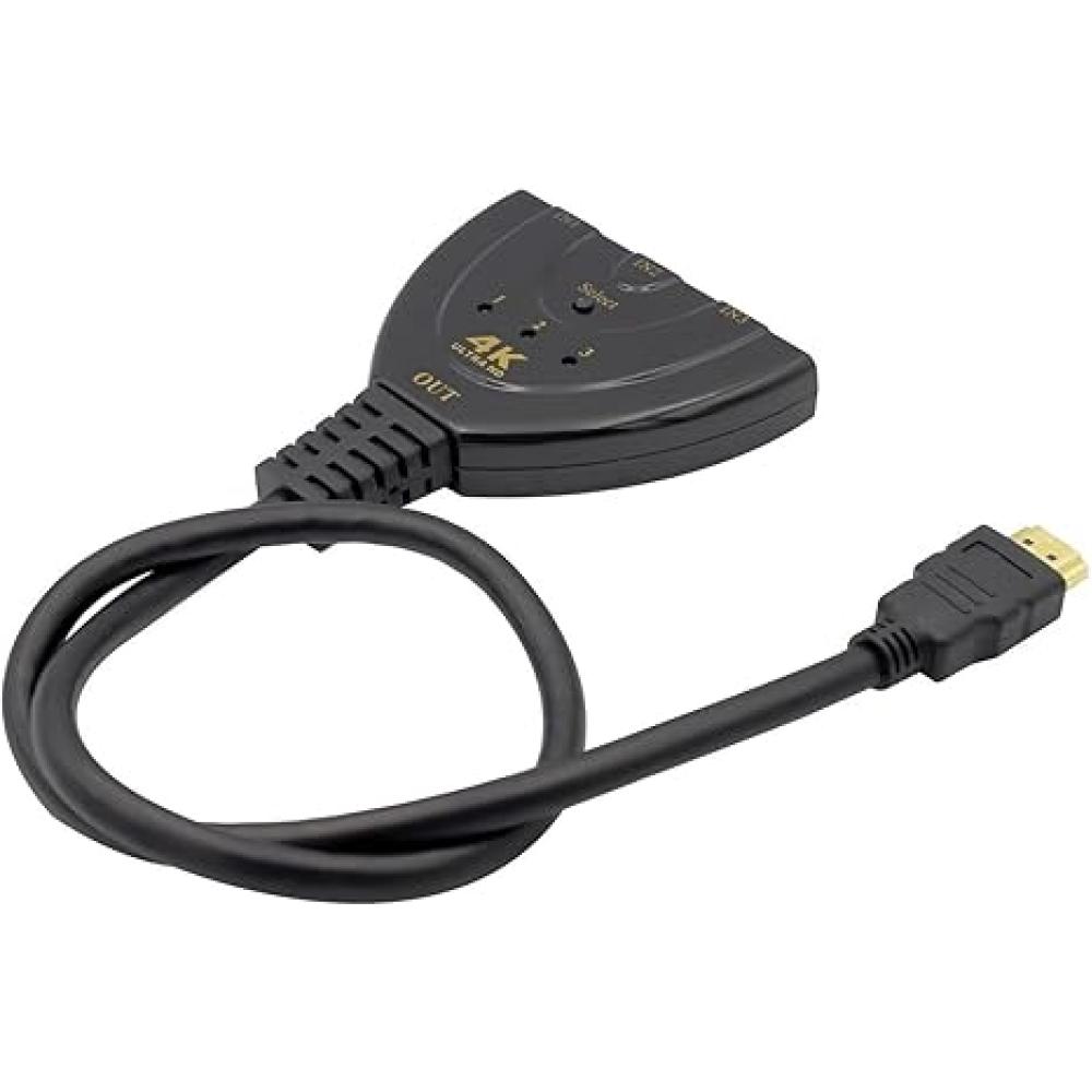 HDMI 3 en 1 auto select 4K 1080P Conmutador HDMI para PS4 PRO XBox - Imagen 2