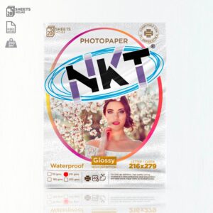 PAPEL FOTO 115gms./CRT GLOSSY 50H. EN BOLSA, 216x279 carta
