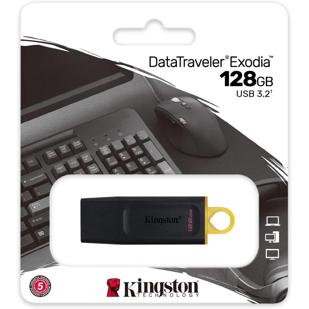 KINGSTON 128GB USB 3.0 DTX EXODIA BLANCO - Imagen 3