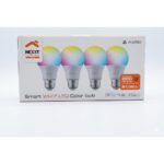 Pack 4 Bombillas Inteligentes Nexxt – ¡Transforma tu hogar con color y Wi-Fi!