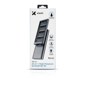 Xtech XTA-820 | Kit de Destornilladores de Alta Precisión 25 en 1
