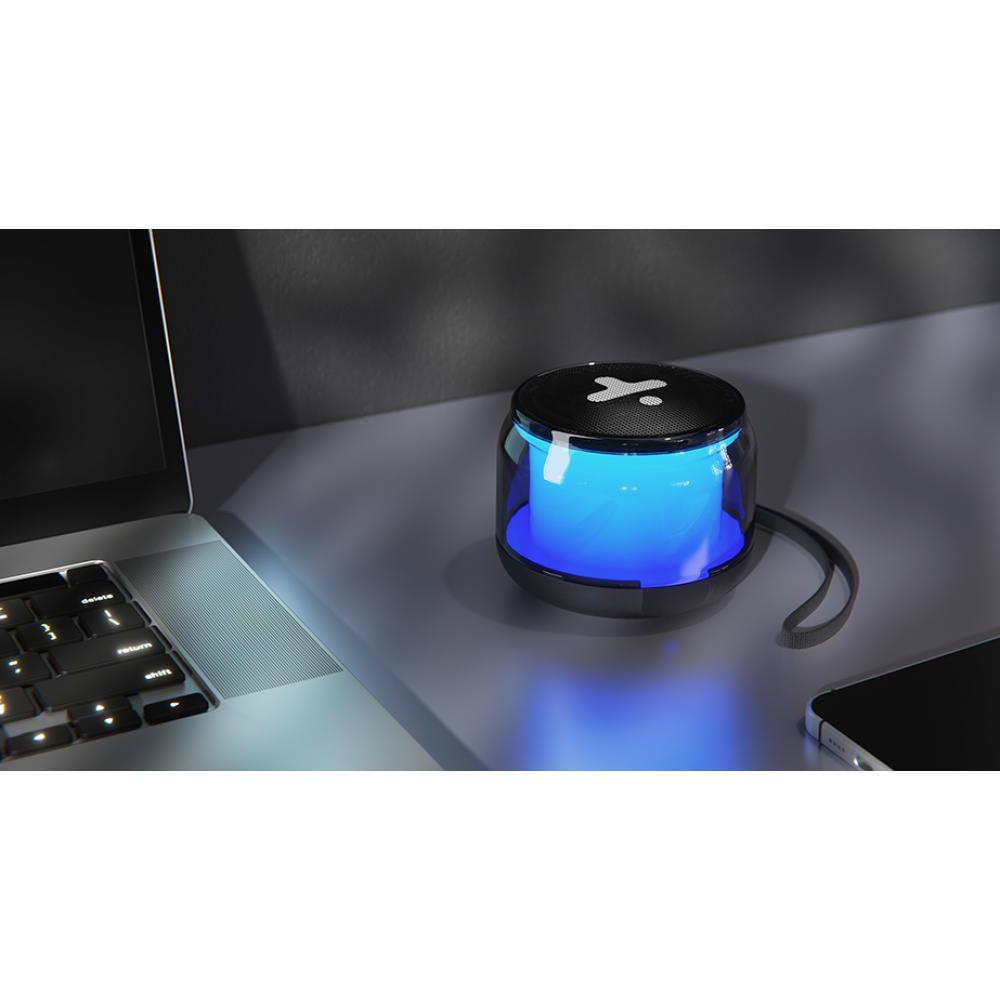 Altavoz Xtech Halen BT 3W TWS con luces LED – Negro XTS-603