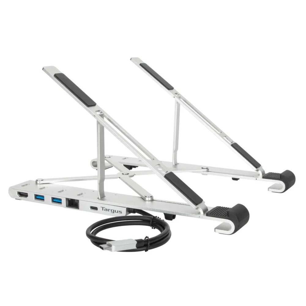 Targus Soporte Ergonómico y Estación de Acoplamiento USB-C 4K para Laptop - AWU100005GL