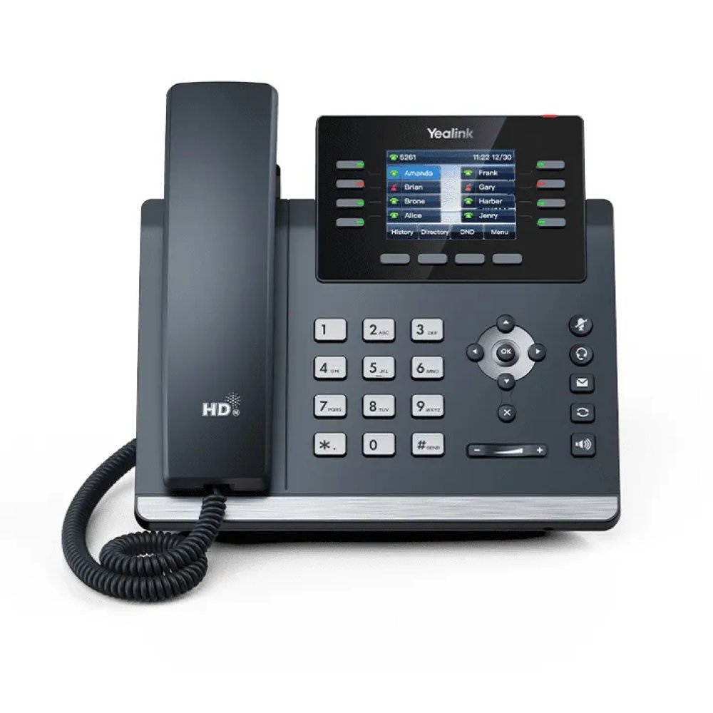 Teléfono IP Yealink SIP-T44U - Pantalla Color de 2.8 Pulgadas, 12 Cuentas SIP y Sonido HD