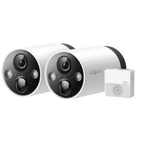Sistema de Cámaras de Seguridad Inteligentes TP-Link Tapo C420S2 (Paquete de 2) - Resolución 2K QHD, Batería Recargable, Exterior/Interior
